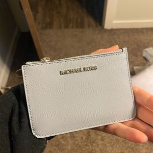 Brand New! Baby blue keychain wallet